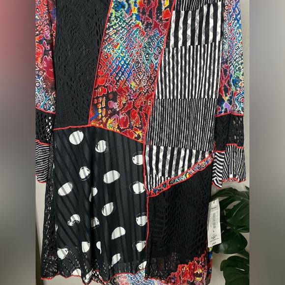 Mixed Pattern Dress - Picture 3 of 6